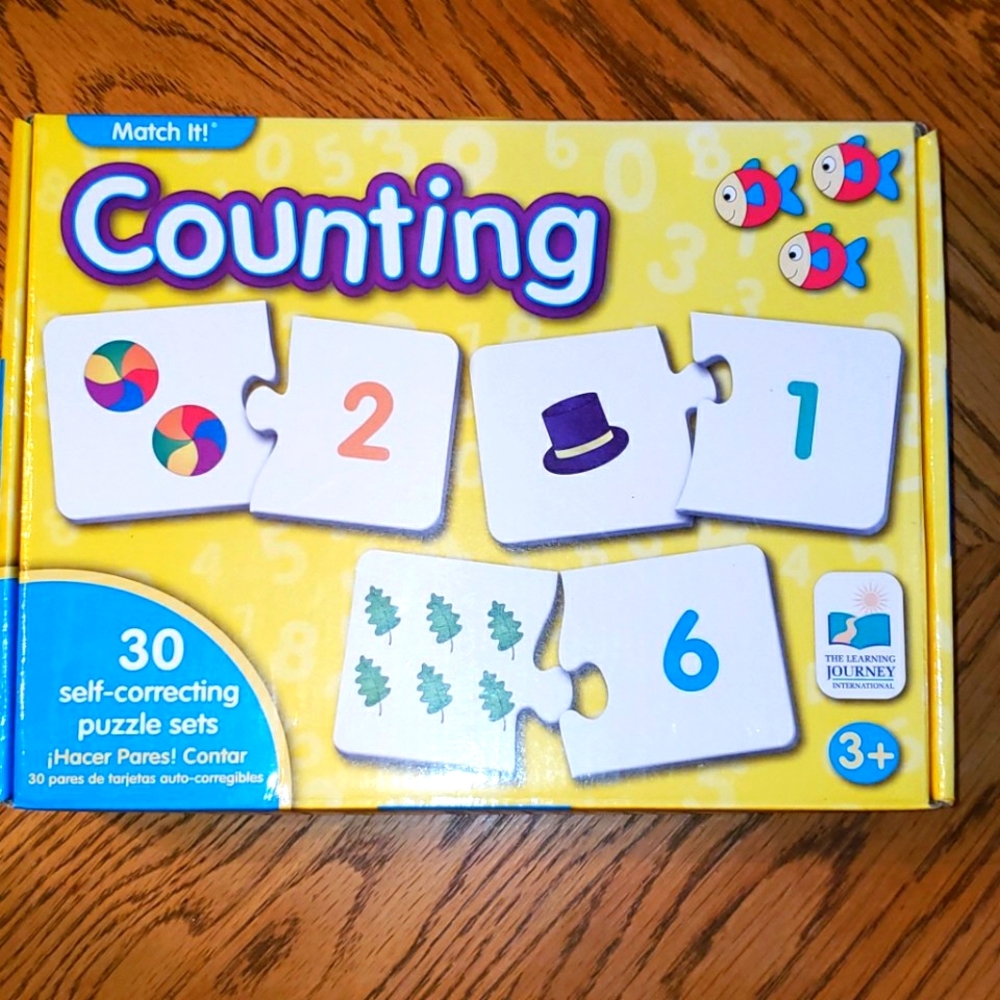 40 pc Match-It Counting  20 Puzzles Preschool